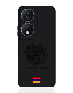 Чехол для Honor X7b Черный лаковый Герб Армении Signumcase