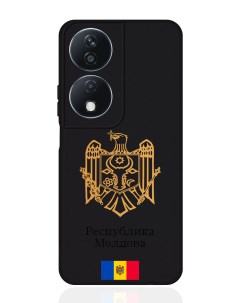 Чехол для Honor X7b Золотой Герб Республики Молдова Signumcase