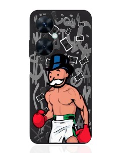 Чехол для смартфона Huawei Nova 11i черный силиконовый Monopoly Boxing Musthavecase