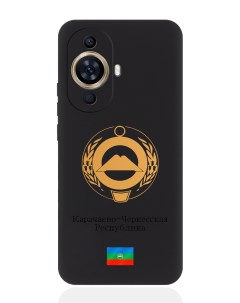 Чехол для Huawei Nova 11 Золотой Герб Карачаево Черкесской Республики Signumcase