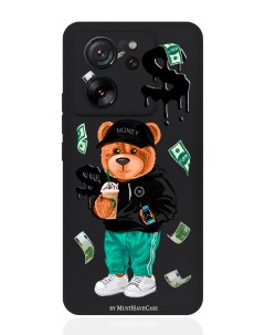 Чехол для смартфона Xiaomi 13T черный силиконовый Tony Bear Musthavecase