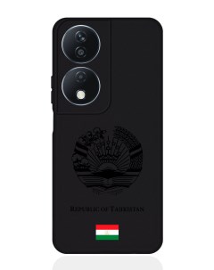 Чехол для Honor X7b Черный лаковый Герб Таджикистана Signumcase