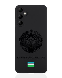 Чехол для Samsung A05S Черный лаковый Герб Узбекистана Signumcase