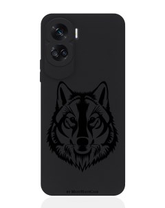 Чехол для смартфона Honor 90 Lite черный силиконовый Волк Musthavecase