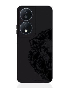 Чехол для смартфона Honor X7b черный силиконовый Король Лев Musthavecase