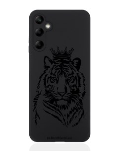 Чехол для смартфона Samsung A05S черный силиконовый Тигр с Короной Musthavecase