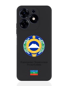 Чехол для Tecno Spark Go 2024 Герб Карачаево Черкесской Республики Signumcase