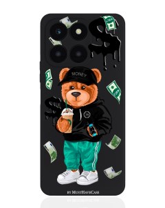 Чехол для смартфона Honor X6A черный силиконовый Tony Bear Musthavecase