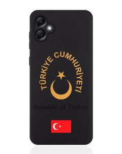 Чехол для Samsung A05 Золотой Герб Турции Signumcase