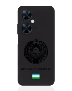 Чехол для Huawei Nova 11i Черный лаковый Герб Узбекистана Signumcase