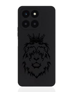 Чехол для смартфона Honor X6A черный силиконовый Лев Musthavecase