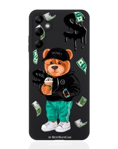 Чехол для смартфона Samsung A05S черный силиконовый Tony Bear Musthavecase
