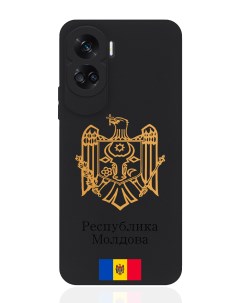 Чехол для Honor 90 Lite Золотой Герб Республики Молдова Signumcase