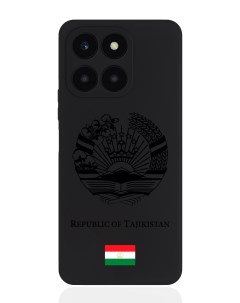 Чехол для Honor X6A Черный лаковый Герб Таджикистана Signumcase