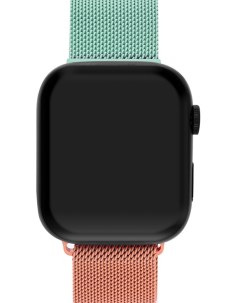 Ремешок для Apple Watch Series 4 40 mm металлический Оранжево зелёный Mutural