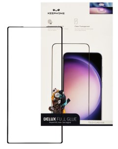 Защитное стекло для Samsung Galaxy S23 Ultra сверхпрочное олеофобное HD Keephone