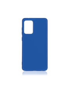 Чехол для Samsung Galaxy A52 4G 5G син силикон с мф Df