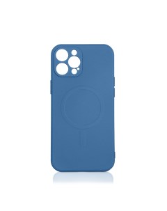 Чехол для iPhone 12 Pro Max MagSafe син силикон с м ф Df