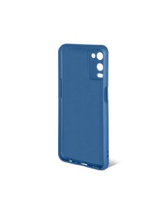 Чехол для Oppo A54 4G синий силикон с микрофиброй Df
