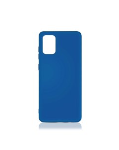 Чехол для Samsung Galaxy A02s син силикон с микрофибр sOriginal 21 blue Df