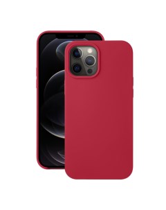 Чехол Liquid Silicone для Apple iPhone 12 Pro Max красный Deppa