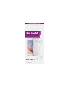 Чехол iBox Crystal для Honor 8X Transparent Red line