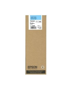 Картридж для струйного принтера T6365 C13T636500 светло голубой оригинал Epson