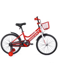 Велосипед детский двухколесный 120 135 см колеса 20 101 красный Rocket