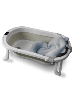 Ванночка для купания новорожденных складная оливковая Little dreams