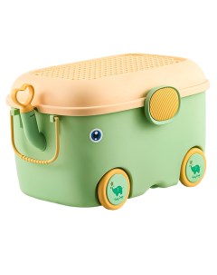 Ящик Корзина Контейнер для хранения игрушек Слон 52 литра зеленый 61х40х36 5 см Starfriend