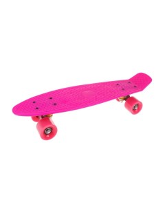 Скейтборд пенниборд пластик розовый Наша игрушка