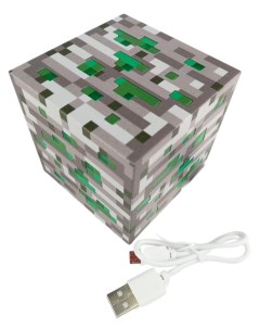 Светильник ночник Майнкрафт блок изумрудной руды Minecraft usb 7 5 см Starfriend