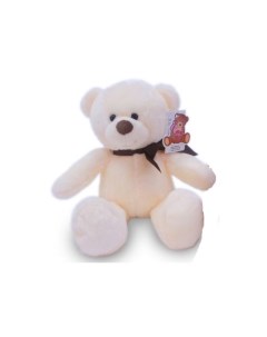 Mягкая игрушка Медведь плюшевый с коричневым бантом 24 см Oktoys