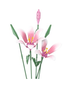 Конструктор интерьерный 3Д Plante весенние цветы розовые 5шт 165 дет JK26102 Jaki