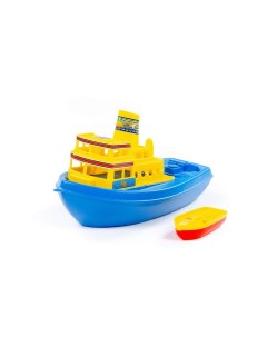 Игрушка для купания Корабль Чайка голубой желтый Archi