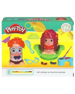 Игровой набор для детей лепка из пластилина парикмахерская Nobrand