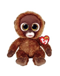 Мягкая игрушка Монки коричневая обезьянка 15 см Ty