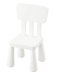 Детский стул МАММУТ ИКЕА MAMMUT 39х36х67 см белый Ikea