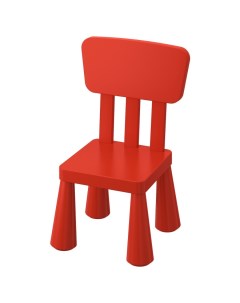 Детский стул МАММУТ ИКЕА MAMMUT 39х36х67 см красный Ikea