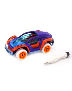 Машинка Diy 13 см металлическая красно фиолетовая Funky toys