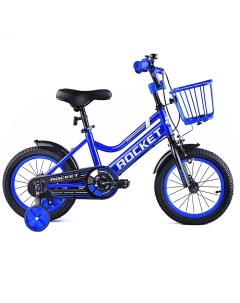 Велосипед детский двухколесный 90 115см колеса 12 101 синий Rocket
