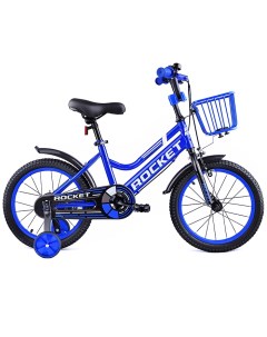 Велосипед детский двухколесный 115 130 см колеса 18 101 синий Rocket