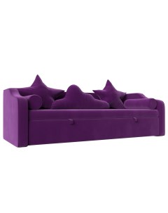 Детский диван кровать Рико Фиолетовый микровельвет Лига диванов