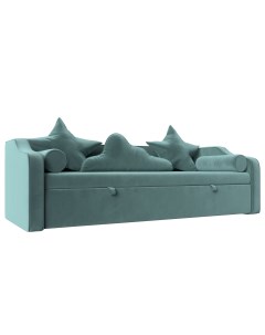 Детский диван кровать Рико Бирюзовый велюр Лига диванов