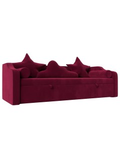 Детский диван кровать Рико Бордовый микровельвет Лига диванов