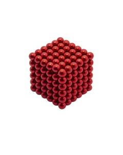 Неокуб Neocube куб из 216 магнитных шариков 5 мм Красный игрушка антистресс Ммт