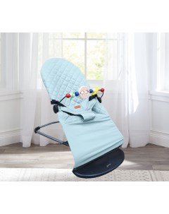 Шезлонг для новорожденных оливковый Кресло качалка дуга с игрушками Joyoy