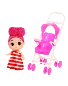 Кукла малышка Алина с коляской цвета МИКС Nobrand