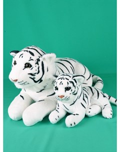 Мягкая игрушка АКИМБО КИТ 2 шт Белый Тигр 45см и Тигренок 25см Мэри море