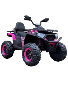 Электромобиль детский квадроцикл NEL 007 розовый полный привод 4WD Атв